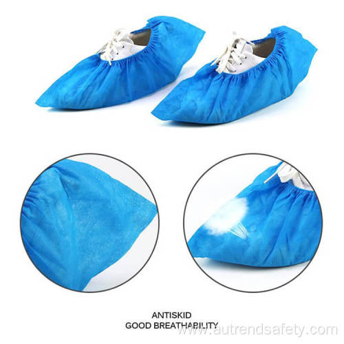 Wholesale Waterproof Foot Shoe Covers Disposable Non Woven Fabric Non Slip Boot Covers